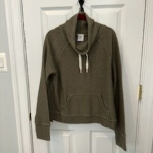 Aerie Olive Cowl Neck Sweater